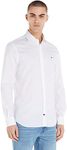 Tommy Hilfiger Men Shirt Long-Sleeve, White (Bright White), 46