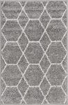 Unique Loom Trellis Frieze Collection Area Rug - Geometric