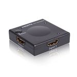 HDMI Switch splitter- HDMI Switch 3 INPUT TO 1 OUTPUT, HDMI Switcher Support 3D, 1080P, HDCP2.2, HDR, Dobly, 3 Ports HDMI Switch for PS5, HDTV, Xbox, Roku, TV Stick, DVD, Projectors and more