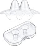 2pcs/Set Contact Nipple Shields for Breastfeeding Breast Nipple Shield from Ultra Thin Silicone Breast Milk Feeding Protector Nipple Shield Breastfeeding, BPA Free (Triangle Clear)