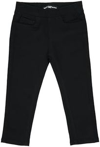 X RAY Toddlers Stretchy Colored Denim Jeans (2T - 4T), Casual Pants Boy Clothes for Boys with Elastic Waistband,Black, 2T