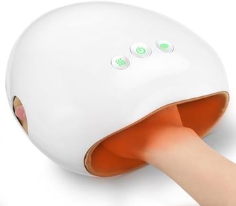 NOWWISH Hand Massager, Rechargeable Hand Massagers with Heat and Compression for Arthritis and Carpal Tunnel Pain, Gifts for Women Men - White