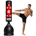 Gallant 5.5 Feet Free Standing Punching Bag– Heavy Duty Boxing Bag for Adults Kickboxing, Mixed Martial Arts, Muay Thai, Martial Arts Training Equipment with Durable Pedestal Stand, Indoor Outdoor Use