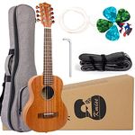 Kmise 8 Strings Ukulele Kit Tenor Uke Ukelele With Strap Strings Picks Gig Bag