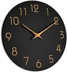 Mosewa Wall Clock 14 Inch Black Bat