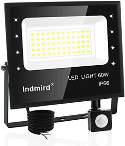 LED Flood Lights Outdoor, 60W 6000LM Motion Sensor Floodlights 6500K Daylight White Security Lights IP66 Waterproof Led Spot Light Led Work Light for Yard,Garage,Garden,Parking Lot, Park,Playground