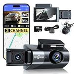 TUXOIUBA A6 Dash Cam 3 Channel Buil