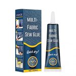 CARTSHOPPER Quick Dry Fabric Glue Stitch Liquid Sewing No Sew Glue Fast Tack Bonding Repair Clothes Fabric Glue for Clothing Permanent waterproof Hems & Embellishes Without a Needle and Thread