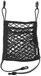 EZONEDEAL 3-Layer Car Mesh Storage Organizer, Seat Back Net Bag, Barrier of Backseat Pet Kids, Mesh Cargo Net Hook Pouch Holder for Tissue Purse Bag Handbag Phone Pets Children Kids Disturb Stopper