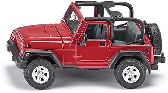 siku 4870, Jeep Wrangler tout terrain, 1:32, Métal/Plastique, Rouge, Direction à Fusée