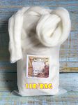 T.F GHG 1LB 100% Natural Wool Roving, Super Clean Wool Filler for Stuffing, Needle Felting, Blending, Batting, Hand Spinning DIY Project, Pillow and Dryer Balls, Natural White, Un-Dyed, Ecru,58S Wool