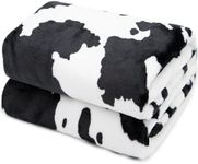 Cow Print Blanket Warm Plush Cute B