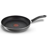 Tefal Delicia Titanium Non-Stick Coating Fry Pan | Thermo-Spot Technology/PFOA Free, Non-Stick Coating / 24 cm/Diffusion Base, Suitable for Gas, Electric, Ceramic Hobs/Black / 2 Years Coverage