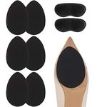 Dr. Foot Self-Adhesive Non-Skid Shoe Pads Anti Slip Shoe Grips for High Heels, Anti-Shedding Non-Slip Rubber Sole Protectors, Black, 3 Pair (Pack of 1)