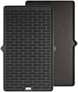 7404 Cast Iron Griddle for Weber Summit 400/600 Series Gas Grill Summit E670 E450 S470 E450, Reversible Grill Griddle Insert Accessories for Weber Summit Silver Gold Platinum, Black