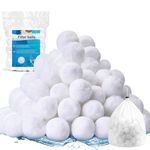 4 lbs Pool Filter Balls for Sand Filter Eco-Friendly, Upgraded High-Efficiency Filtration, Reusable Water Filter Replace Pool Filter Sand for Swimming Pool (Equals 150 lbs Pool Filter Sand)