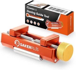 SakerPlus Chisel Sharpening Jig, Honing Guide Tool,Off-Center Sharpening Holder for Woodworking Chisels and Planer Blades, Width 0.2–2.55 Inches (Guide*1)