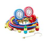 Latinaric Diagnostic Manifold Gauge Kit Set Ideal For R134A R12 R22 R502 Refrigerants