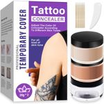 Tattoo Cover Up Makeup Waterproof, 2 Color Invisible Tattoo Concealer Kit