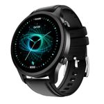 NoiseFit Halo 1.43" AMOLED Display, Bluetooth Calling Round Dial Smart Watch, Premium Metallic Build, Always on Display, Smart Gesture Control, 100 Sports Modes (Classic Black)