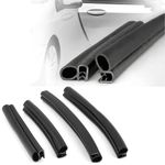 Wheelyfine Shape Edge Trim Rubber Strip Seal Protector Car Door Edge Guards for Most Cars (Black) | Car Door Rubber Strip Seal Protector for Car