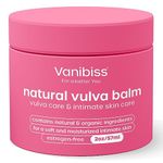 Vanibiss Natural Vulva Balm - Vulva Cream & Tender Skin Care Topical Moisturizer - Relieves Dryness, Itching, Chafing, and Burning - Vulva Care & Menopause Support - Estrogen Free (2oz)