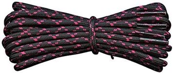 Fabmania Replacement laces in black with pink flecks 120 cm