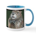 CafePress Emerging Groundhog Mug Mugs 11 oz (325 ml) Ceramic Coffee Mug