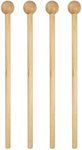 Wood Mallets Percussion Sticks ValueHall 2 Pairs Drum Mallet Sticks 8.46 Inches Percussion Mallets Xylophone Mallet for Energy Chime Wood Block Bell Percussion Instrument V14A03