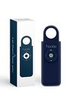 Hootie Personal Keychain Alarm - Hand Held Safety Siren for Self Defense and Emergency, Loud Pocket and Key-Chain-Safe Sound Device with Panic Strobe Light, Navy