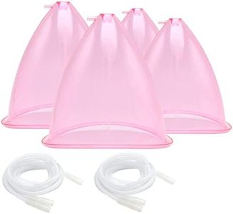 weiwei Butt Suction Cups 210ml & 180ml , XL Vacuum Therapy Cupping Machine Accessories Buttocks Vacuum Cups with Y-Hose for Butt Lifting Body Massage (Pink-2 Pairs )