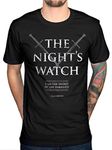 Official Game of Thrones The Nights Watch T-Shirt GOT Westeros Black