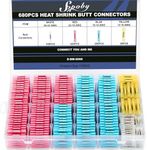 680PCS Heat Shrink Butt Connectors,
