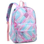 School Backpack,KASQO Water Resistant Lightweight Backpack for Men Women Casual College Travel Bookbag for Teen Boys Girls,Watercolour