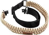 TLO Outdoors Paracord Gun Sling - Tactical 2-Point Rifle Sling, Extra Wide, Adjustable Strap with Swivels for Rifle, Shotgun, and Crossbow for Hunting, Shooting, Gun Safety (550 Rated Nylon)