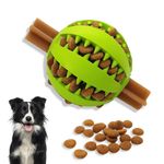 PawsOnlyUK Treat Dispenser Dog Toy Ball | Interactive Dog Toys for Boredom | Dog Puzzle Toy | Stimulation Toy (Medium 7cm/2.75in, GREEN, 1 Pack)