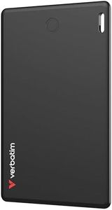 Verbatim My Finder Wallet Tracker – Thin, Rechargeable Bluetooth Card Locator for Wallets, Luggage Tags and More, Compatible with Apple Find My (iOS Only) 1 Pack - Black