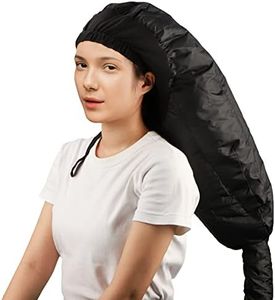 Attachement pour sèche-cheveux à capuchon, Segbeauty Capuchon de conditionnement en profondeur réglable extra large, capuchon chauffant de séchage amélioré avec sangle élastique