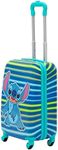 FUL Disney Stitch 21 Inch Kids Rolling Luggage, Hardshell Carry On Suitcase with Wheels, Turquoise, Turquoise, 21 Inch, Disney Stitch 21 Inch Kids Rolling Luggage, Hardshell Carry on Suitcase with