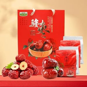 Dried Red Dates & Jumbo Jujube 4.4LB/2000g,Dried Jujube,红枣 (4.4LB Gift box jujube)
