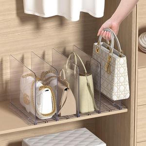 Purse Organizer for Closet, 10 Pack Adjustable Acrylic Shelf Dividers for Closet Organization, Closet Organizers and Storage, Purse Separator Handbag Storage Organizer, Purse Dividers for Closet