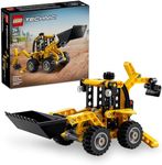 LEGO Technic Backhoe Loader Construction Toy - Building Toy Set for Boys and Girls, Ages 7+ - Educational Gift Idea for Kids Birthday with Usable Back Digger, Scoop, & Outriggers - 42197