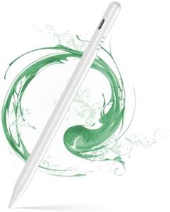 Tablet Pen, Digital, Stylus Pens for Touch Screens, Compatible with iPhone, Samsung/Android Smart Phone, Magnetic Pen Rechargeable Tablet Writing Drawing Pencil-White