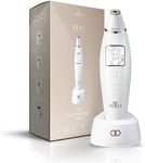 Reinvo Facial Microdermabrasion Wand by Project E Beauty | Gentle Exfoliation | Reduce Wrinkles & Fine Lines | Decrease Pores | Fresh & Radiant Skin | 4 Interchangeable Heads | Vacuum Suction Device