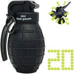 Toy-Hand Grenade for CS Battle Game, with 20 Foam Ammo Tactical CS-Grenade Toy for Age 10 Years Old and up Kids and Teenager