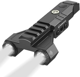 DARKFANG 1450 Lumen Tactical Flashlight Low Profile Design Rechargeable Weapon Light for Picatinny Rail