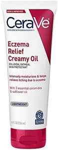 Cerave Eczema Relief Creamy Body Oil | Anti Itch Cream for Eczema & Moisturizer for Dry Skin with Colloidal Oatmeal, Ceramides and Safflower Oil | 8 Ounce