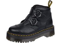 Dr. Martens Devon Flower, Black Milled Nappa, 6 UK