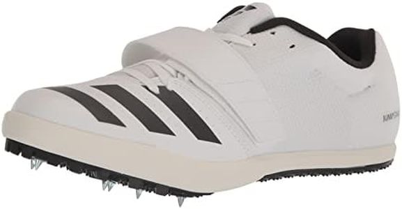 adidas Men's Jumpstar Track and Field Shoe, White/Night Metallic/Black, 10.5