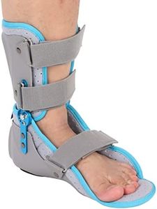 Tutore per piede fuso, potenti chiusure a strappo Stecca notturna per fascite plantare in PVC Comodo angolo regolabile per prevenire la caduta del piede per prevenire il valgo(Piede sinistro)